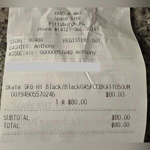 Men’s Size 10.5 Vans High Tops